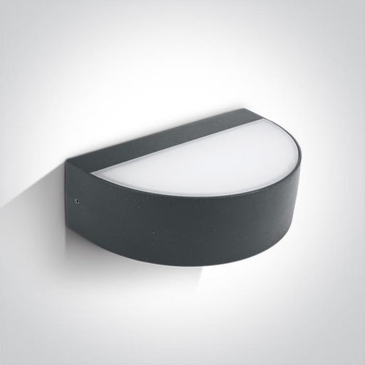 ANTHRACITE LED WALL LIGHT 9W WW IP54 230V.