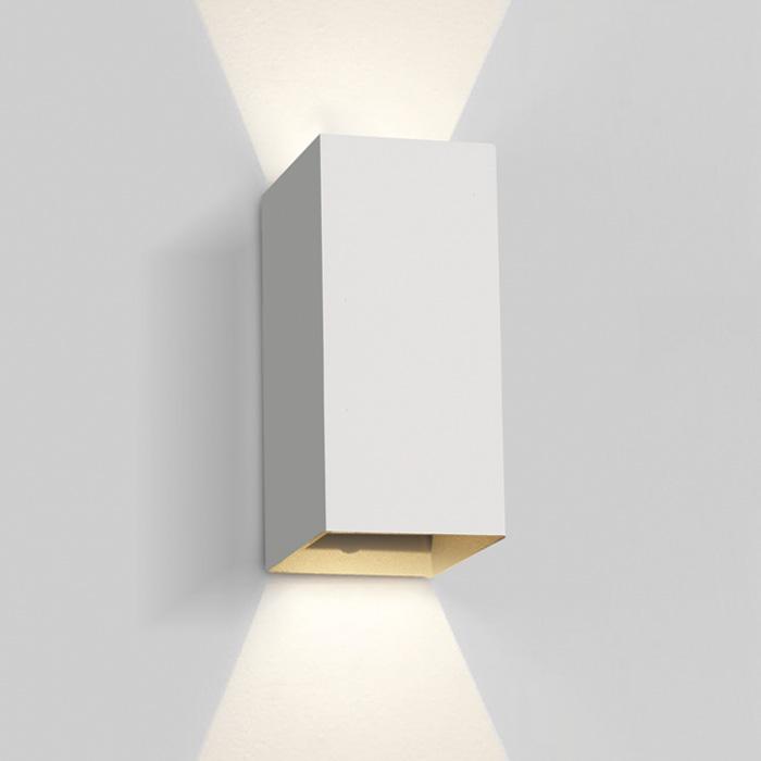 WHITE WALL LED 2x3W WW IP54 DARK LIGHT 100-240V.