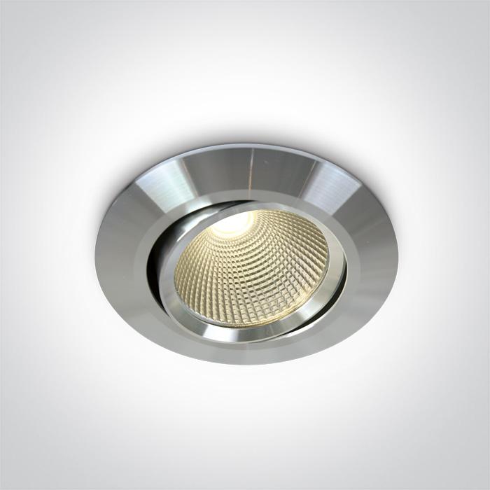 ALUMINIUM COB LED 12w WW 700mA 38deg IP20 ADJUSTABLE.