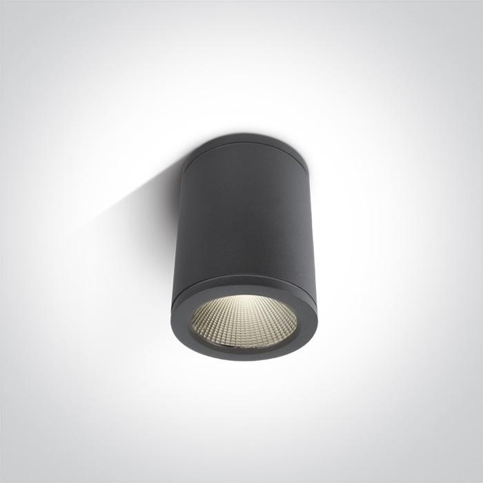 ANTHRACITE COB LED 6W WW IP54 100-240V.