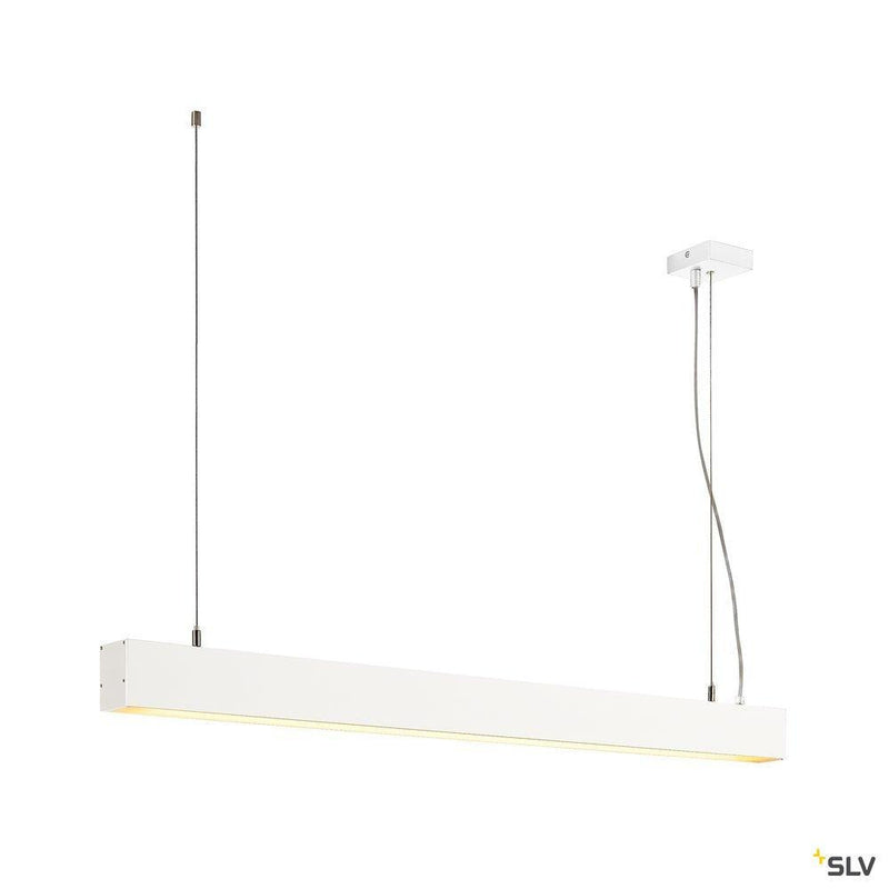 GLENOS pendant, matt white, 1m , 52W, 3000K