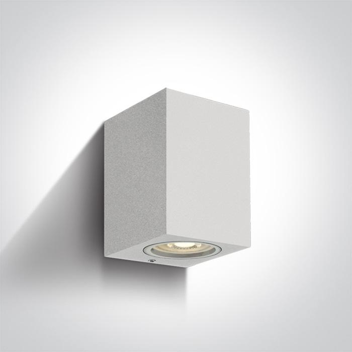 WHITE WALL LIGHT GU10 10W IP65.