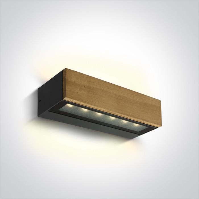 ANTHRACITE WALL LED 2x6,5W WW IP65 100-240V.