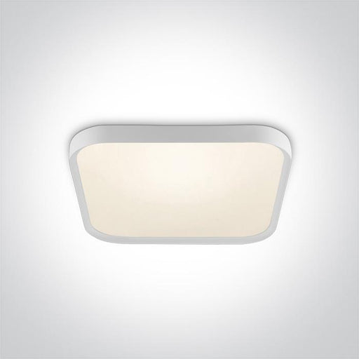 WHITE SUPER SLIM SQUARE LED PLAFO 40W WW IP20 230V.