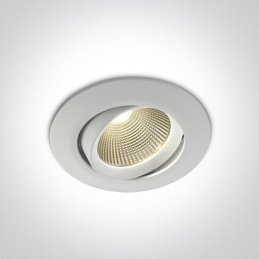 WHITE COB LED 12w WW 700mA 38deg IP20 ADJUSTABLE DARK LIGHT.