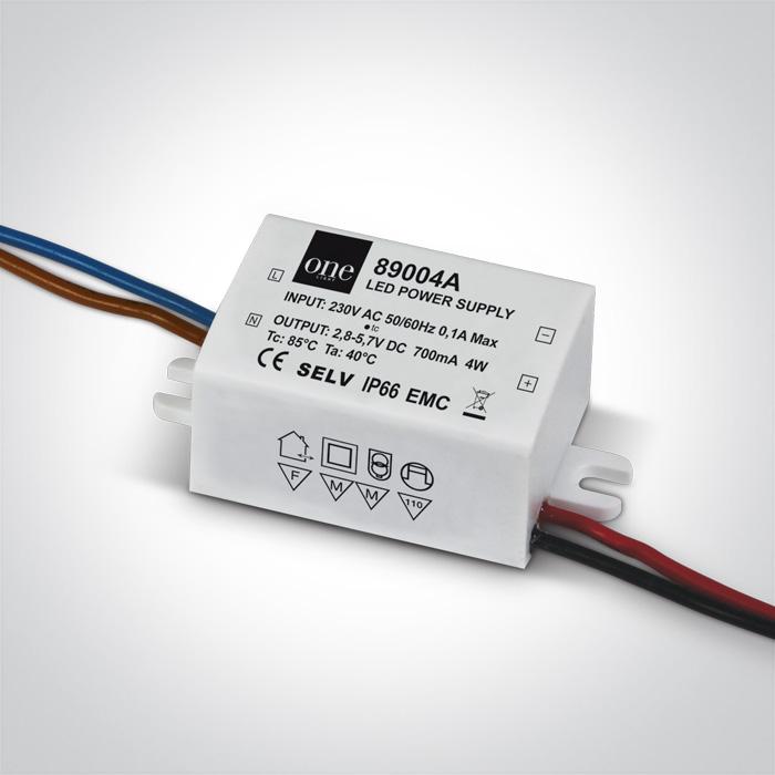 DRIVER 700mA 2-4W LED IP66 230V.