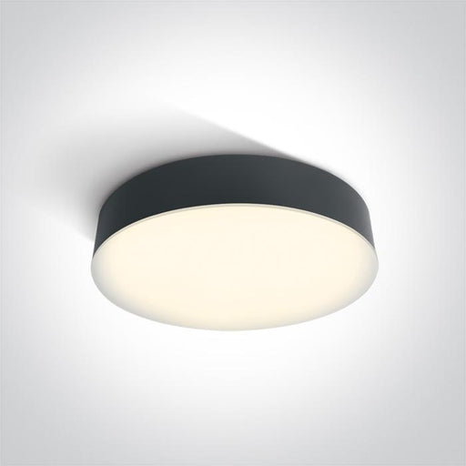 ANTHRACITE LED PLAFO 21W WW IP65 230V.