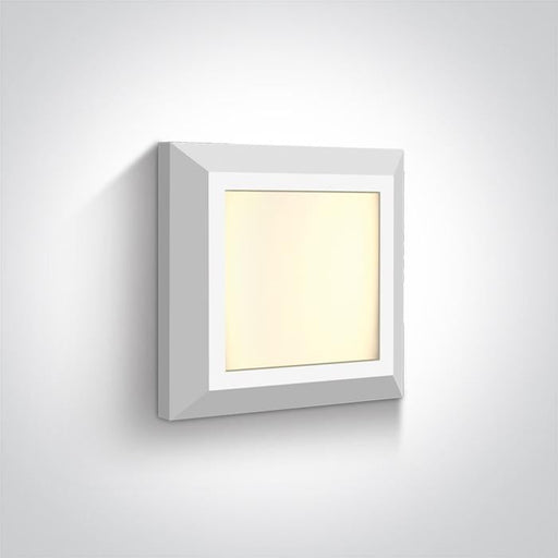 WHITE LED WALL LIGHT 3,5W WW IP65 230V.