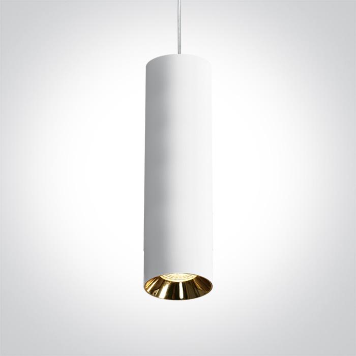 WHITE PENDANT GU10 10w DARK LIGHT.