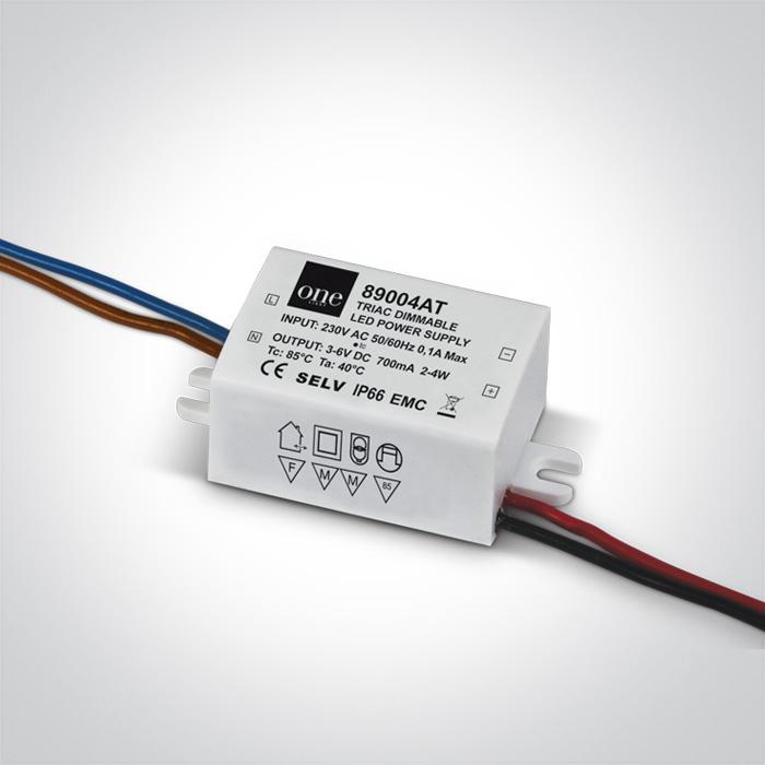 TRIAC DIMMABLE DRIVER 700mA 2-4W IP66 230V.