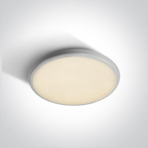 WHITE LED PLAFO 18W WW IP54 100-240V.