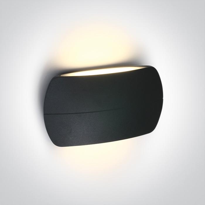 ANTHRACITE LED WALL LIGHT 2x6W WW IP54 230v.