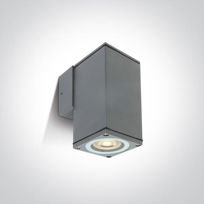 GREY WALL GU10 10w IP54 100-240V
