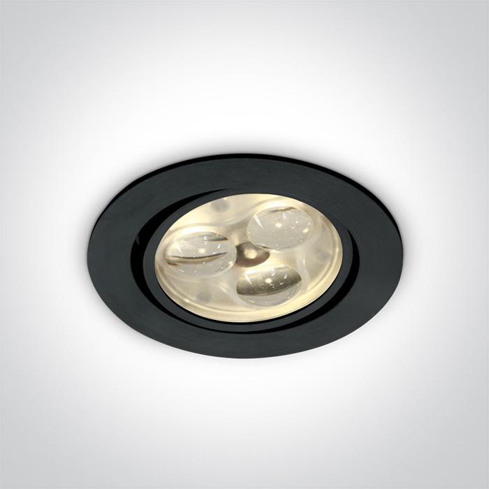 BLACK LED DL 3w 35d 350mA.