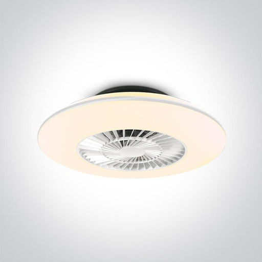 WHITE CEILING LIGHT LED 30w FAN 35W IP20 230v.