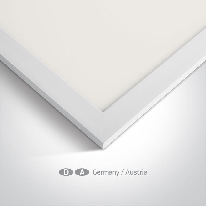 WHITE LED 40W CW 62x62 PANEL IP65 100-240V.