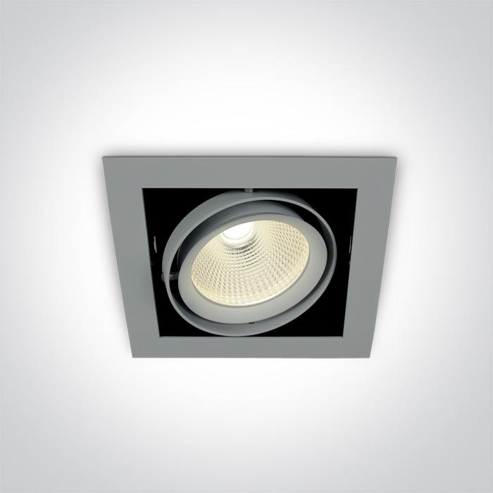 GREY COB LED 20W CW 36deg 230V.