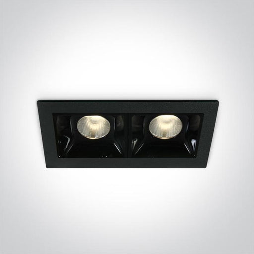 BLACK LED 2x2W WW 30deg IP20 700mA DIMMABLE.