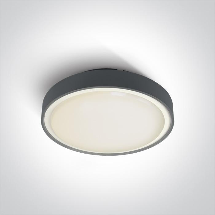 ANTHRACITE LED PLAFO 30w WW IP65 230v.