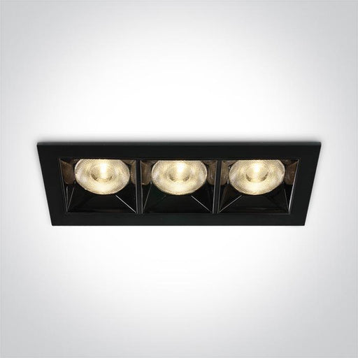 BLACK LED 12W WW 38deg IP20 230V.