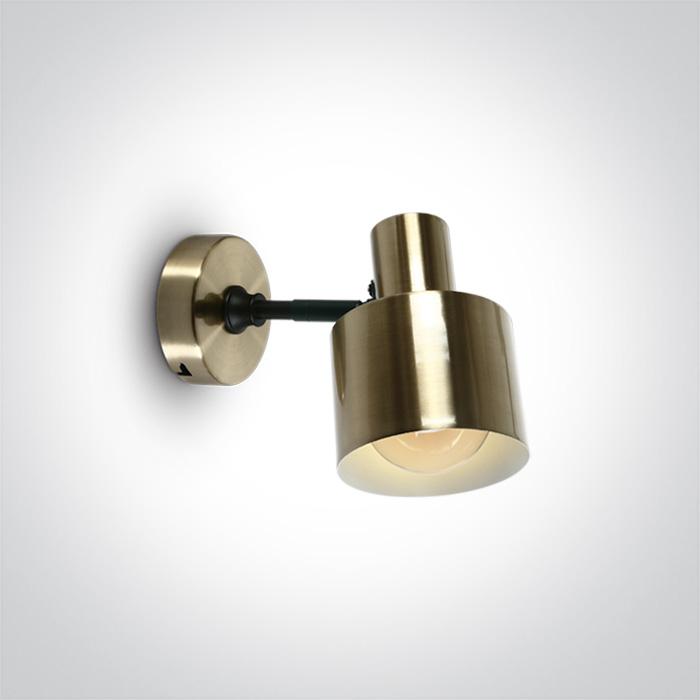 BRUSHED BRASS WALL LIGHT 10W E27 100-240v.
