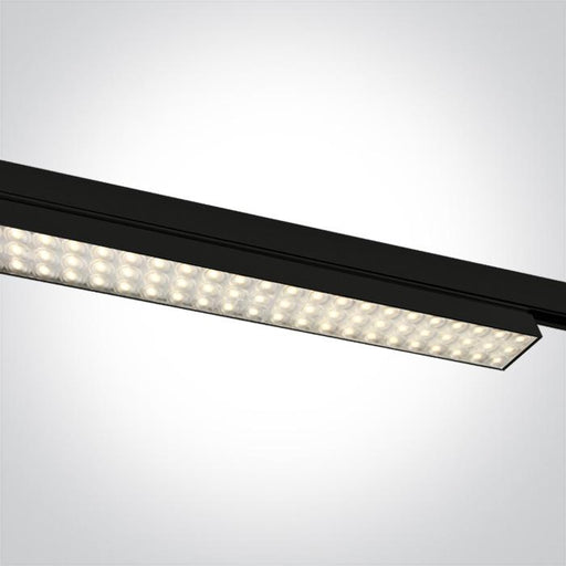 BLACK LED 60W WW LINEAR TRACK LIGHT IP20 230V.