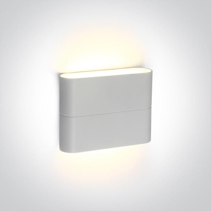 WHITE LED WALL LIGHT 2x3W WW IP54 230v.