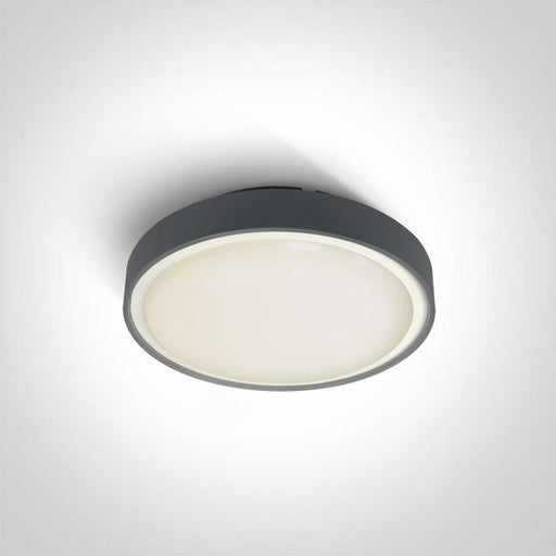 ANTHRACITE LED PLAFO 16w WW IP65 230v.