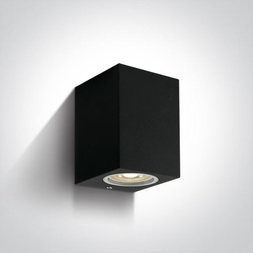 BLACK WALL LIGHT GU10 10W IP65.