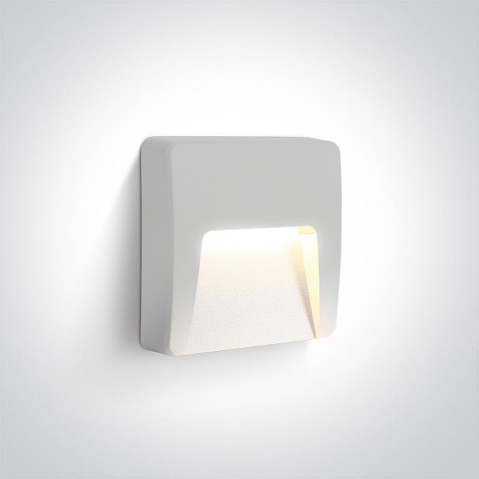 WHITE LED WALL LIGHT 3W WW DARK LIGHT IP65 230V.