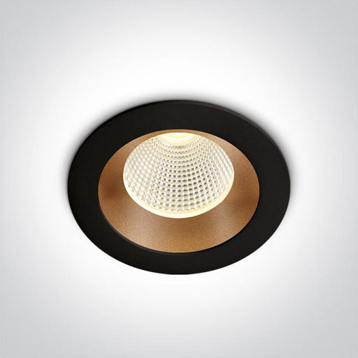 BLACK/BRASS LED 3W WW 350mA DARK LIGHT.