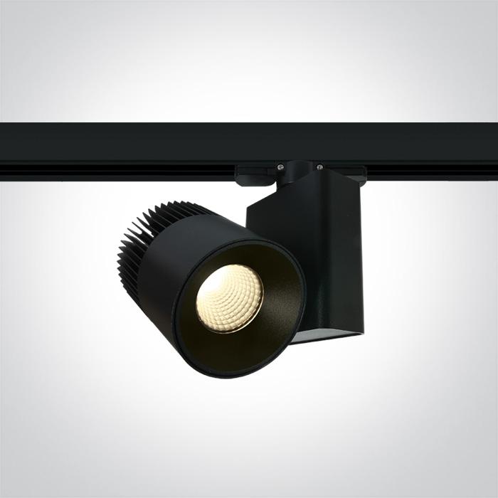 BLACK COB LED 20W WW TRACK SPOT 230V.