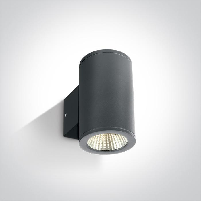 ANTHRACITE COB LED 2x6W WW IP54 230V.