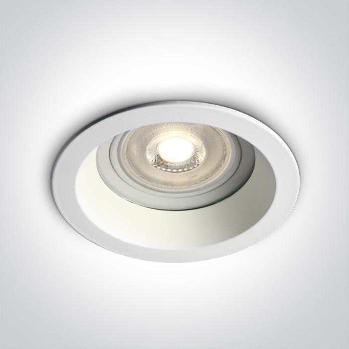 WHITE GU10 10W IP65 DARK LIGHT.