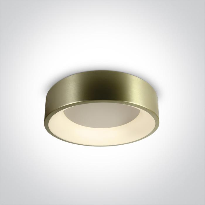 BRUSHED BRASS PLAFO LED 32W WW IP20 230V