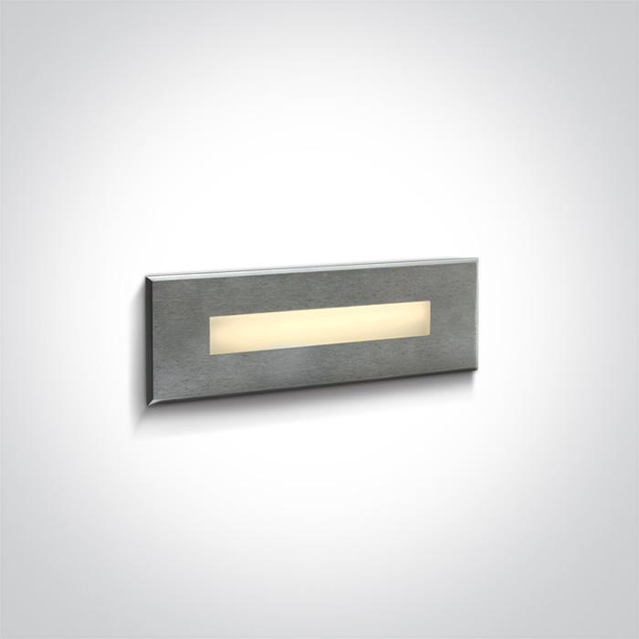 SS316 WALL REC IP65 LED 7W WW 230V.