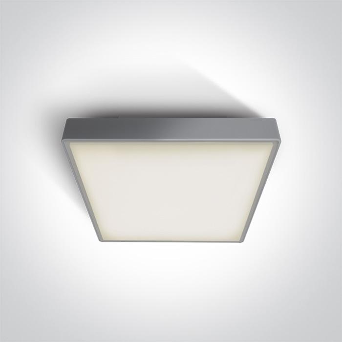 GREY LED PLAFO 24w WW IP65 230v.