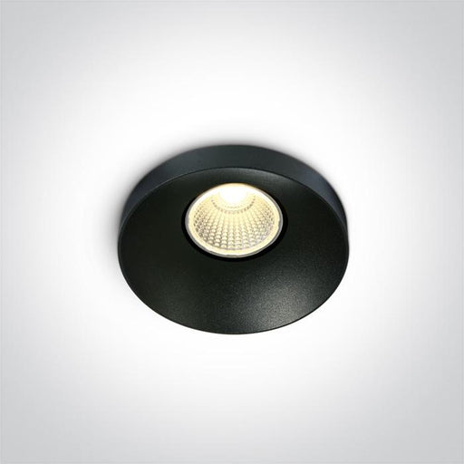 BLACK LED 8W WW 60deg IP20 230V.