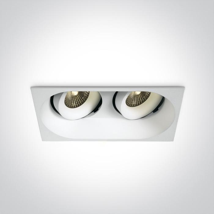 WHITE LED 2x7W WW 700mA IP54 ADJUSTABLE DARK LIGHT.