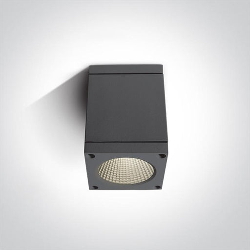 AHTHRACITE COB LED 6W WW IP54 100-240V.