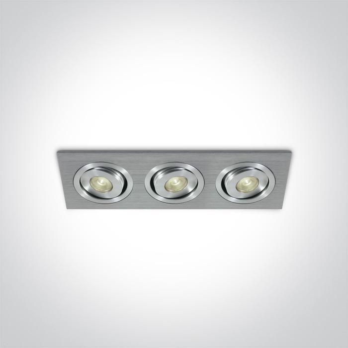 ALUMINIUM LED WW 3x1w 35d 350mA.