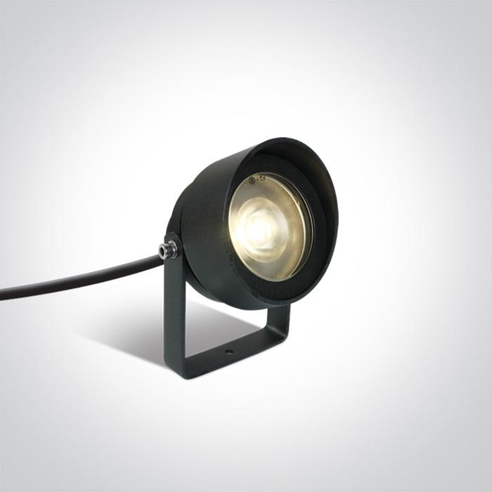 ANTHRACITE COB LED 11W WW IP65 WITH SPIKE 230V.