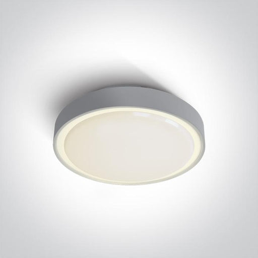 GREY LED PLAFO 15W WW IP65 EMERGENCY 3hrs 230V.