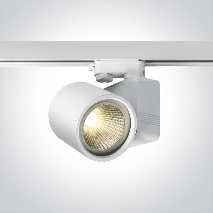 WHITE 26W LED WW 30deg TRACK SPOT 100-240V.