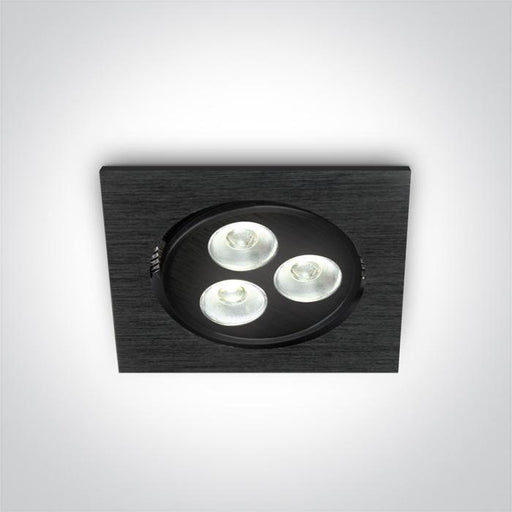 BLACK LED DL 3w 35d 350mA.