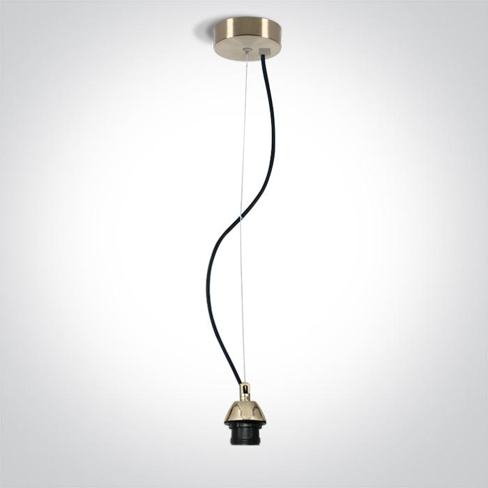 BRUSHED BRASS PENDANT 20W E27.