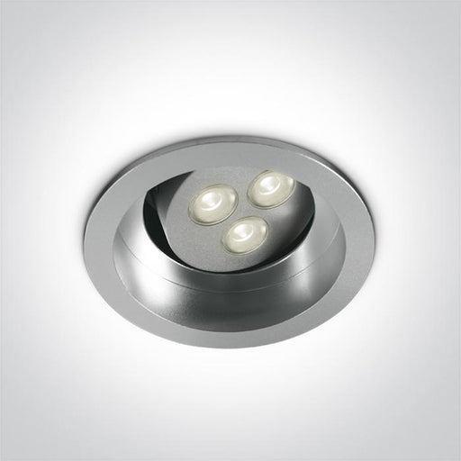 GREY LED 3w CW SEMI-TRIMLESS 350mA.