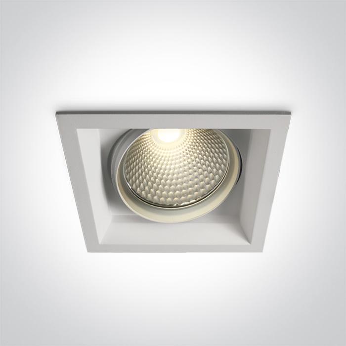 WHITE COB LED 40w WW 36d IP20 SEMI-TRIMLESS + DRIVER 230v.