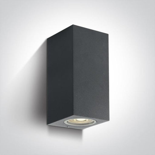 ANTHRACITE WALL LIGHT GU10 2x10W IP65.