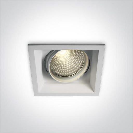 WHITE COB LED 20w WW 36d IP20 SEMI-TRIMLESS + DRIVER 230v.